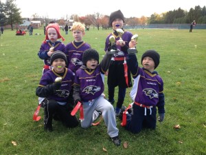 2014 Fall GLVA U6 Ravens Front Row - Jamar, Cole, Ethan Back Row - Alex, Cayden, Nick